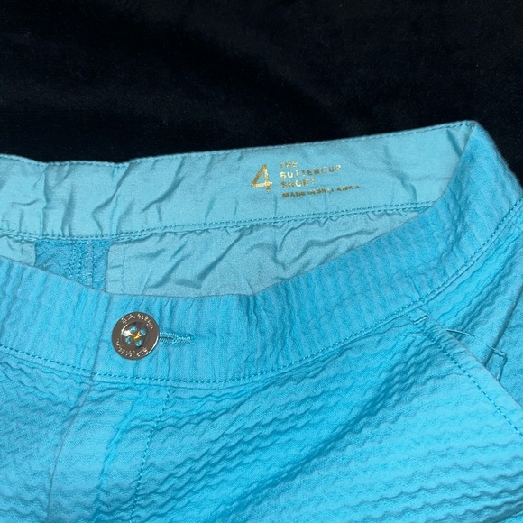 Lilly Pulitzer Turquoise Buttercup Shorts - Picture 3 of 5
